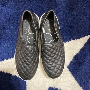 Cat and Jack girls black slip on size 2